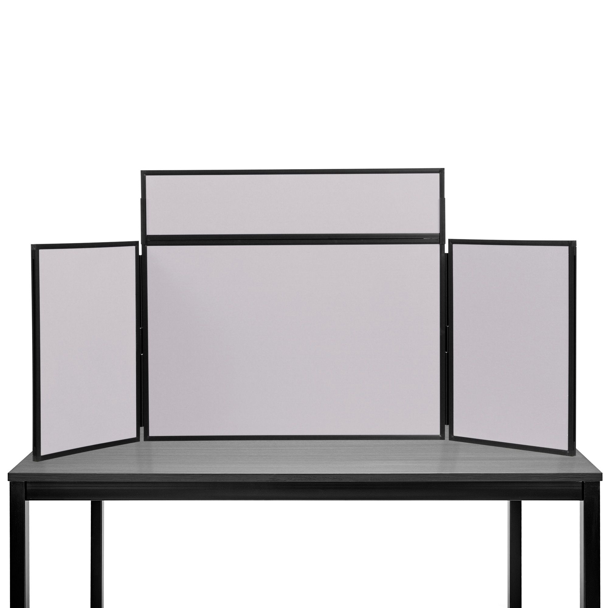 Midi Desktop Display Boards Grey with Black Frame
