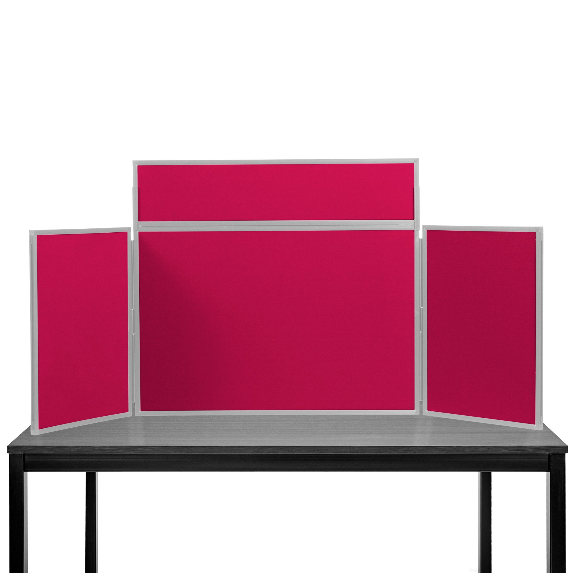 Midi Desktop Display Boards Wine with Grey Frame