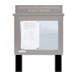 88mm Post kit (2 x Man-made Timber posts 2500mm x 88 x 88, black)