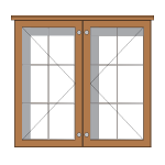 Oak noticeboard light oak finish