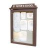 9 x A4 Man-made Timber noticeboard