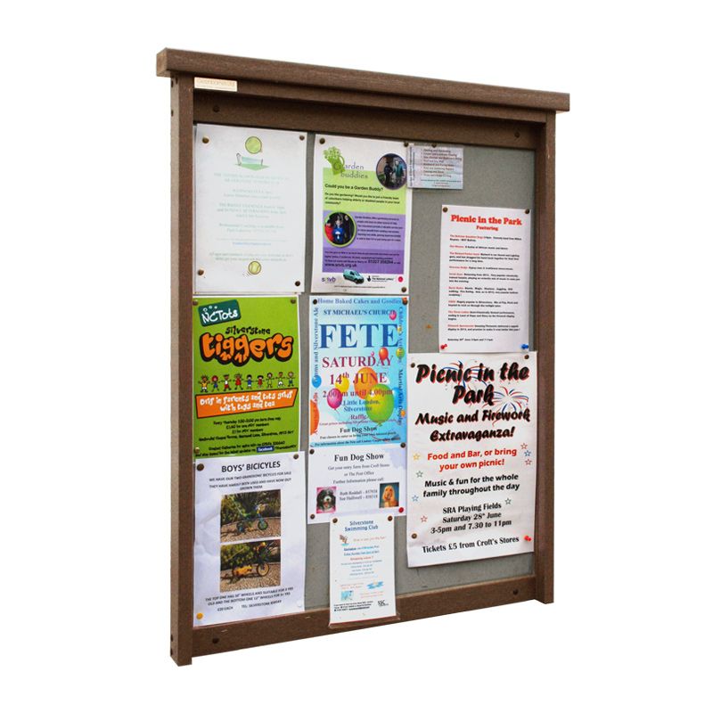 P9A4U 9 x A4 Man-made Timber noticeboard, unglazed