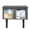 2-bay, 6 x A4 Man-made Timber noticeboard