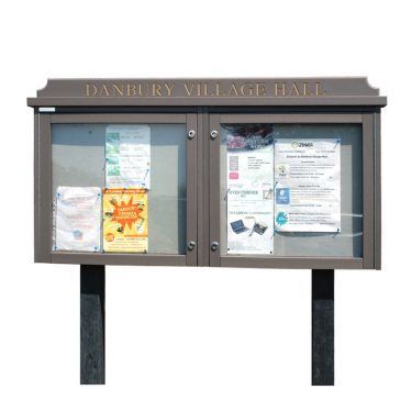 2-bay, 6 x A4 Man-made Timber noticeboard