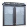 2-bay, 6 x A4 Man-made Timber noticeboard, portrait format