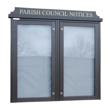 2-bay, 6 x A4 Man-made Timber noticeboard, portrait format