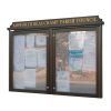 2-bay, 9 x A4 Man-made Timber noticeboard