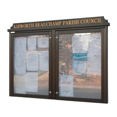 2-bay, 9 x A4 Man-made Timber noticeboard