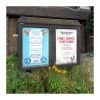 2-bay, 9 x A4 Man-made Timber noticeboard, Eltham Park Baptist Church