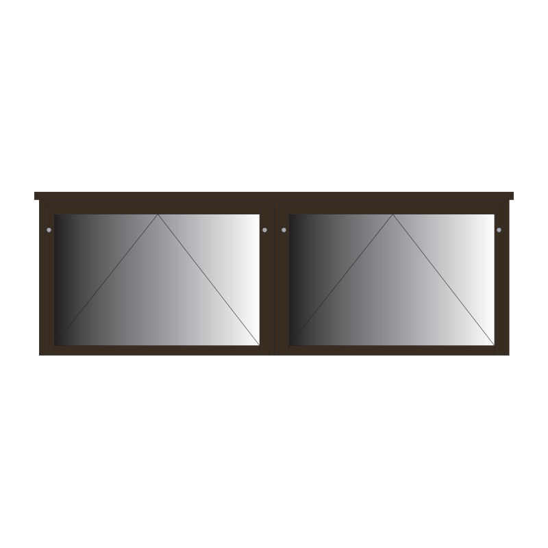 PDL10A4 2-bay, 10 x A4 Man-made Timber noticeboard