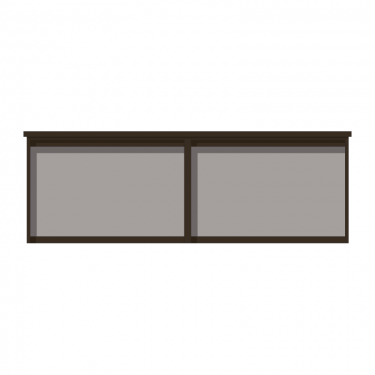 2-bay, 10 x A4 Man-made Timber noticeboard, unglazed