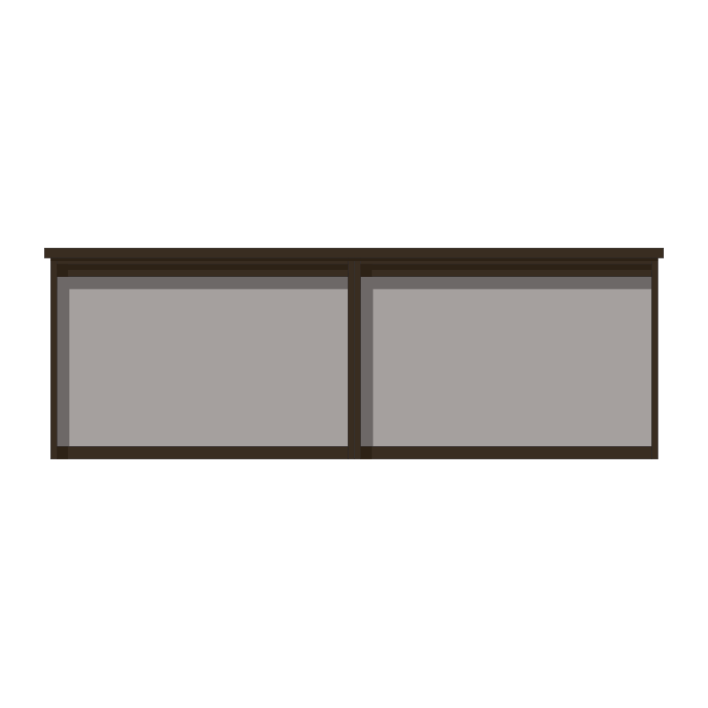 PDL10A4U 2-bay, 10 x A4 Man-made Timber noticeboard, unglazed