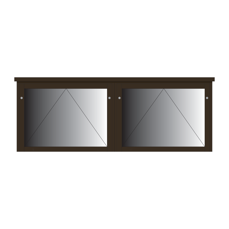 PDL8A4 2-bay, 8 x A4 Man-made Timber noticeboard