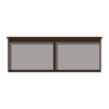 2-bay, 8 x A4 Man-made Timber noticeboard, unglazed