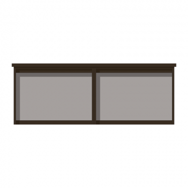 2-bay, 8 x A4 Man-made Timber noticeboard, unglazed