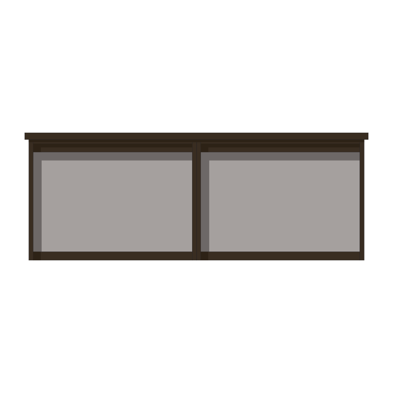 PDL8A4U 2-bay, 8 x A4 Man-made Timber noticeboard, unglazed