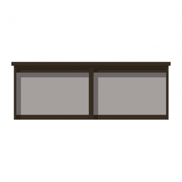 2-bay, 3 x A4 Man-made Timber noticeboard, unglazed