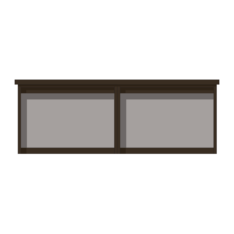 PDLNU 2-bay, 3 x A4 Man-made Timber noticeboard, unglazed