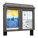 2-bay, 4 x A4 Man-made Timber noticeboard