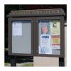 2-bay, 4 x A4 Man-made Timber noticeboard, post-mounted, Aylesbury Town Council