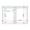 External & internal dimensions of