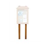 MMT (Recycled Plastic) Post kit (2 posts) 2500mm x 88 x 88 for oak noticeboards.