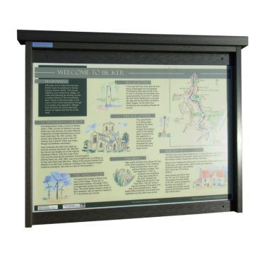 8 x A4 Man-made Timber noticeboard, unglazed with encapsulated information panel, Bicker Parish Council