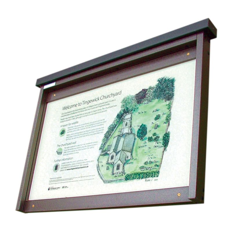 3 x A4 Man-made Timber noticeboard, unglazed with encapsulated information panel, Tingewick Church
