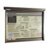 3 x A4 Man-made Timber noticeboard, unglazed with encapsulated information panel