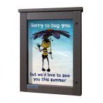 A3, portrait Man-made Timber Smallboard poster case