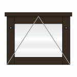 A4, landscape Man-made Timber Smallboard poster case