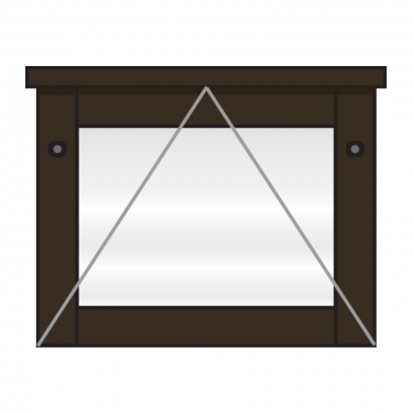 A4, landscape Man-made Timber Smallboard poster case