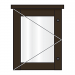 A4, portrait Man-made Timber Smallboard poster case