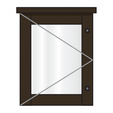 A4, portrait Man-made Timber Smallboard poster case