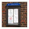 4 x A4 Man-made Timber noticeboard, wall-mounted with coloured header, Beaconsfield United Reform Church