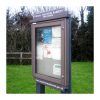 4 x A4 Man-made Timber noticeboard with header and footer panels, for Wootton Bassett Town Council