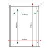 4 x A4 Man-made Timber noticeboard