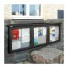 3-bay, 6 x A4 Man-made Timber noticeboard, wall-mounted, St David's City Council