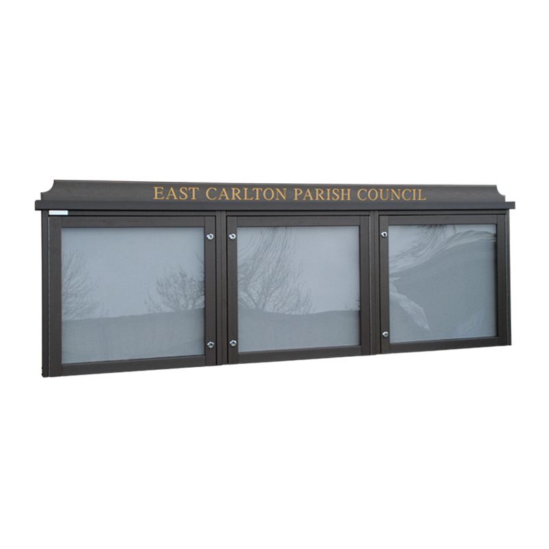 PT6A4 3-bay, 6 x A4 Man-made Timber noticeboard