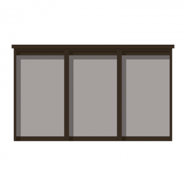 3-bay, 6 x A4 Man-made Timber noticeboard, unglazed