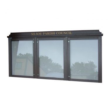 3-bay, 9 x A4 Man-made Timber noticeboard