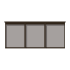 3-bay, 9 x A4 Man-made Timber noticeboard, unglazed