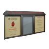 3-bay, 4 x A4 Man-made Timber noticeboard, 1-bay glazed, The Parish Church of St Mark, Noel Park