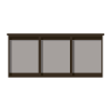 3-bay, 4 x A4 Man-made Timber noticeboard, unglazed