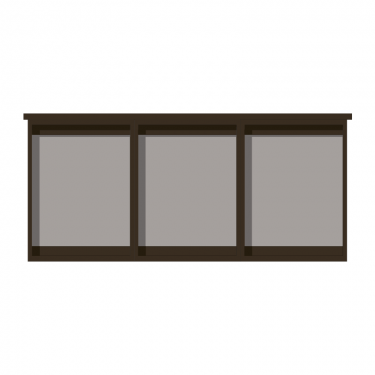3-bay, 4 x A4 Man-made Timber noticeboard, unglazed