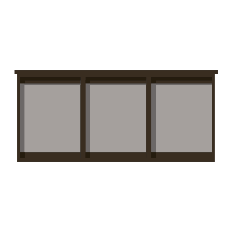 PTNU 3-bay, 4 x A4 Man-made Timber noticeboard, unglazed