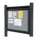 15 x A4 Apogee, heavy-duty, unglazed, recycled plastic noticeboard