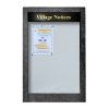 6 x A4 Apogee, heavy-duty, unglazed, recycled plastic noticeboard