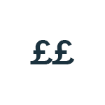 2 x £ symbol