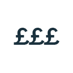 3 x £ symbol